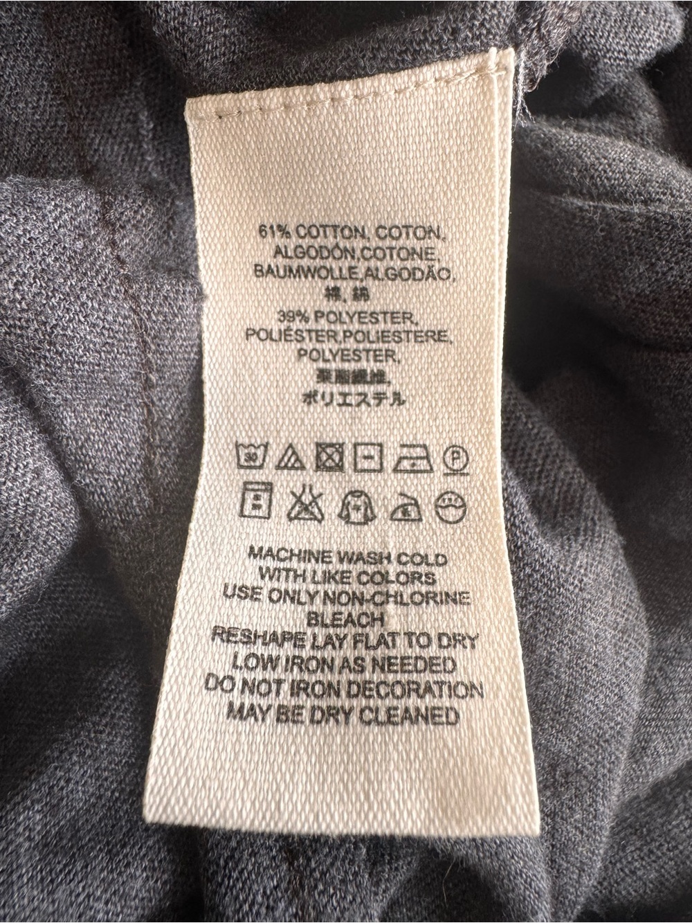 Smocked Yoke Long-Sleeve Pullover Sweatshirt Charcoal FREE PEOPLE NEW ROMANTICS - Picture 7 of 13